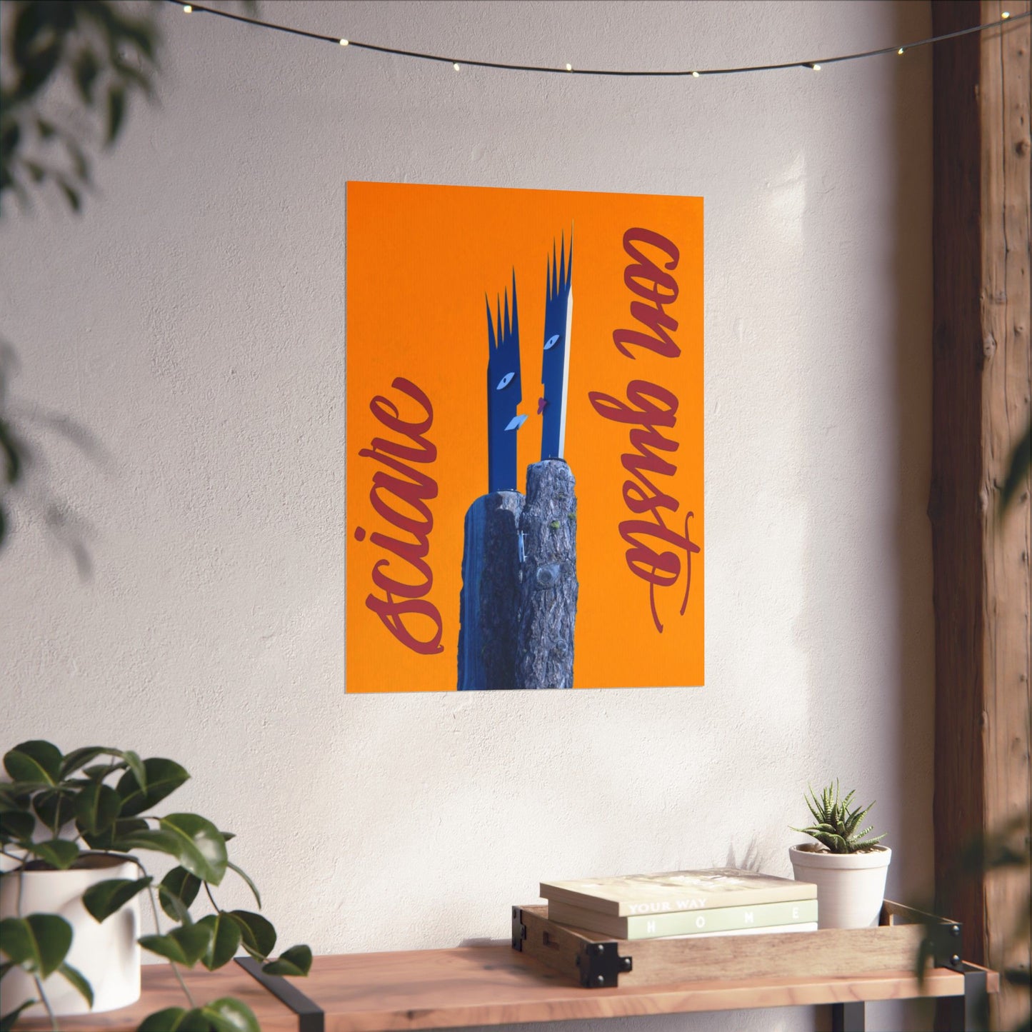 Skiing With Taste Matte Poster