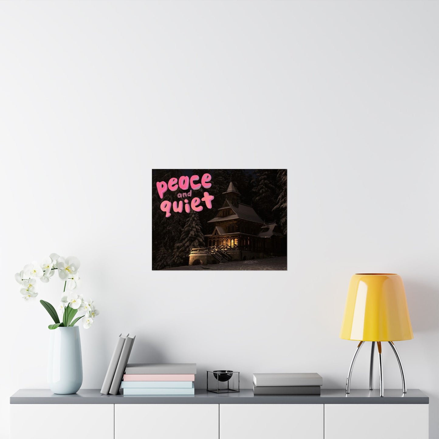 Peace & Quiet Winter Scene Matte Poster