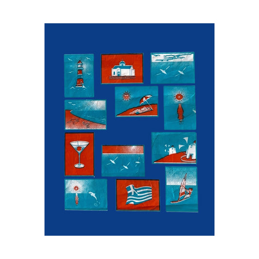 Greece Pop Art Matte Poster