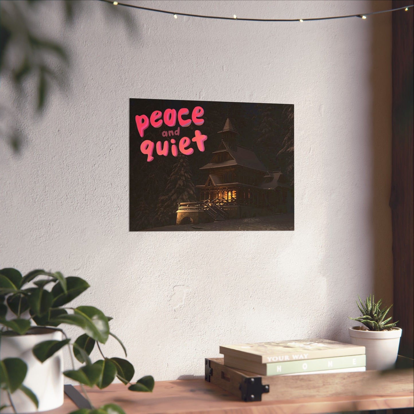 Peace & Quiet Winter Scene Matte Poster