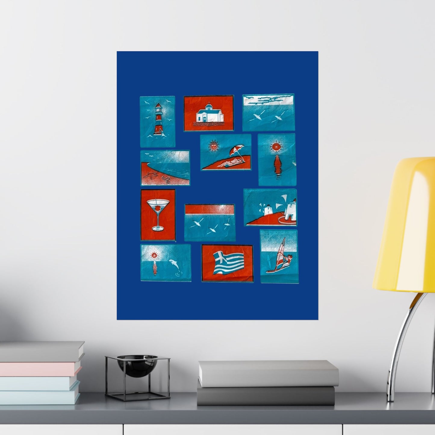 Greece Pop Art Matte Poster