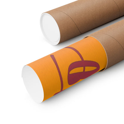 Skiing With Taste Matte Poster