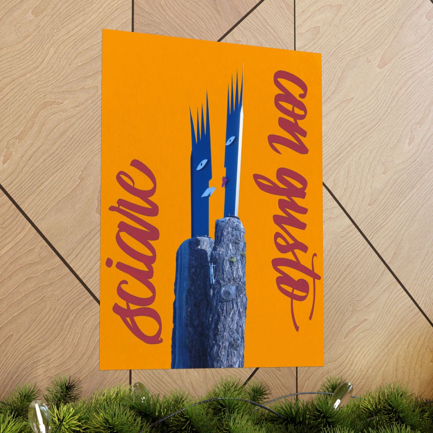 Skiing With Taste Matte Poster