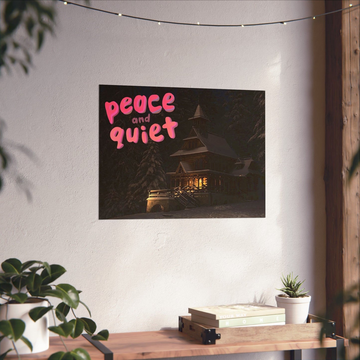 Peace & Quiet Winter Scene Matte Poster