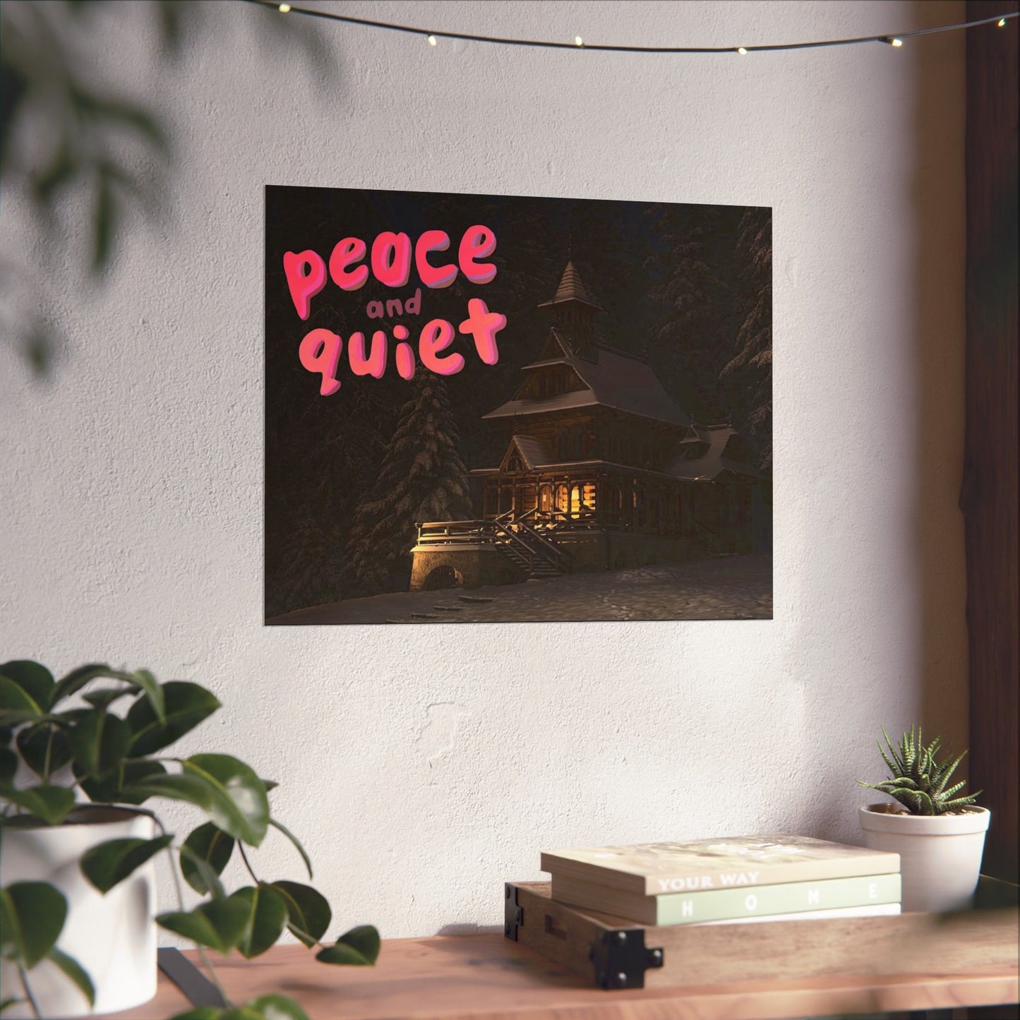 Peace & Quiet Winter Scene Matte Poster