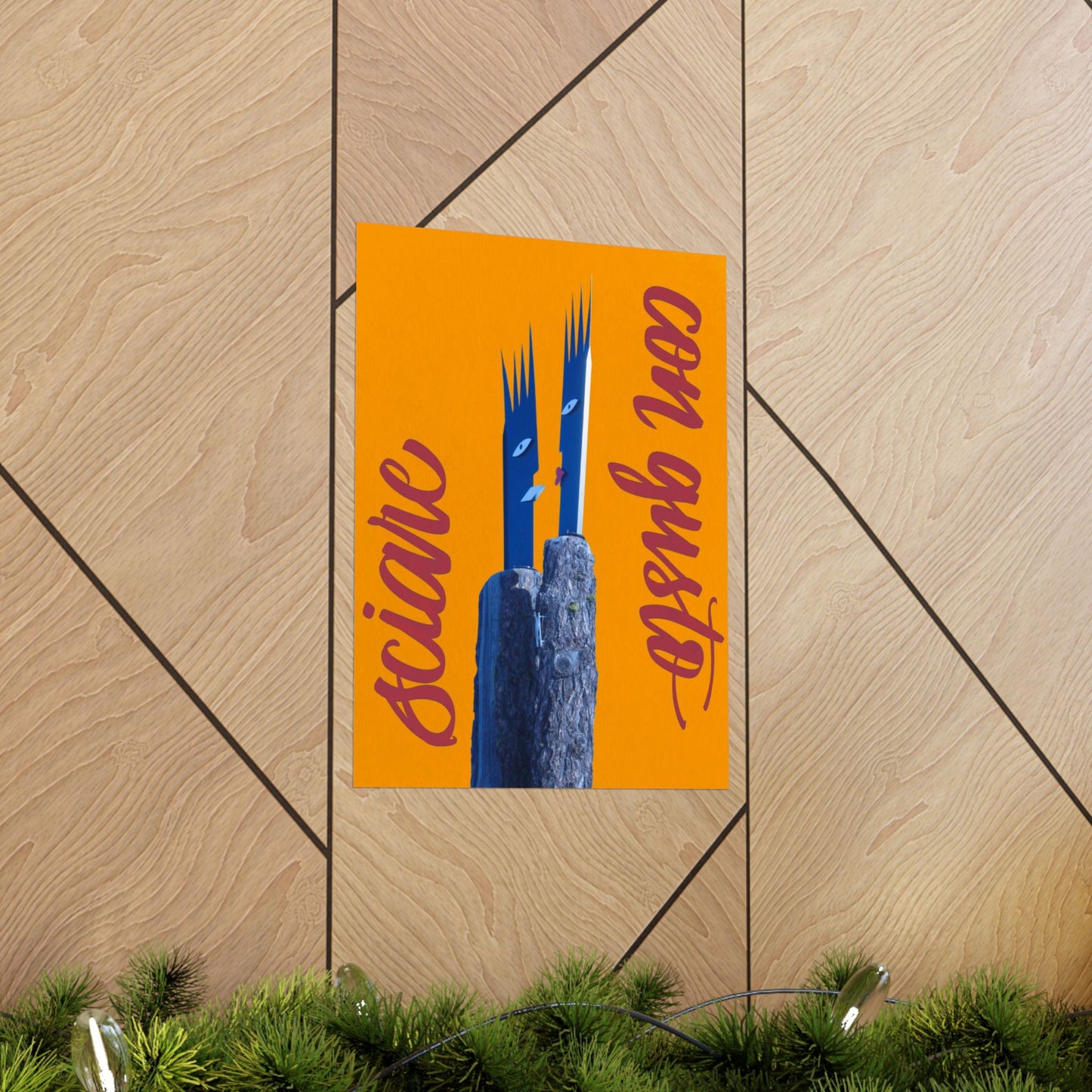 Skiing With Taste Matte Poster