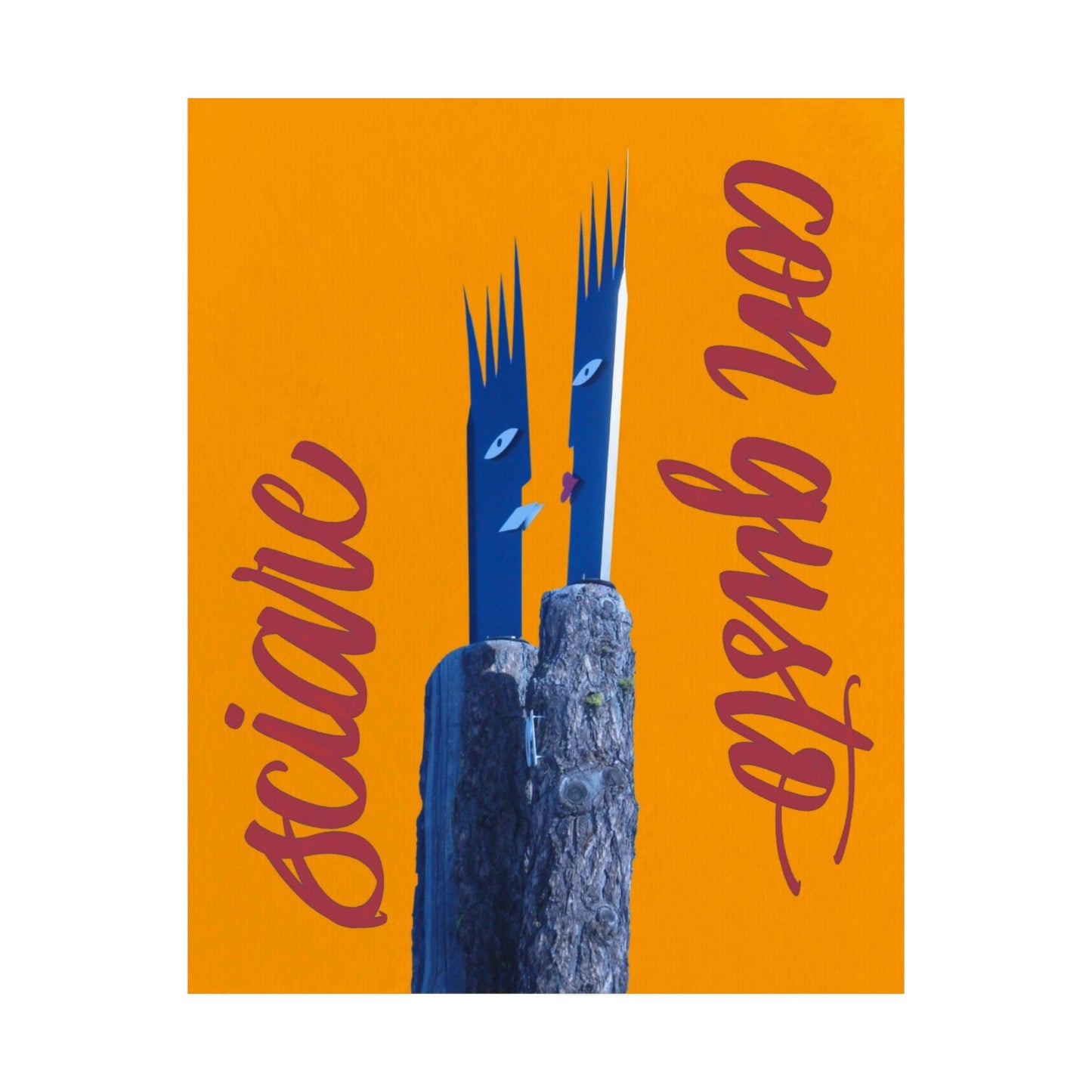 Skiing With Taste Matte Poster