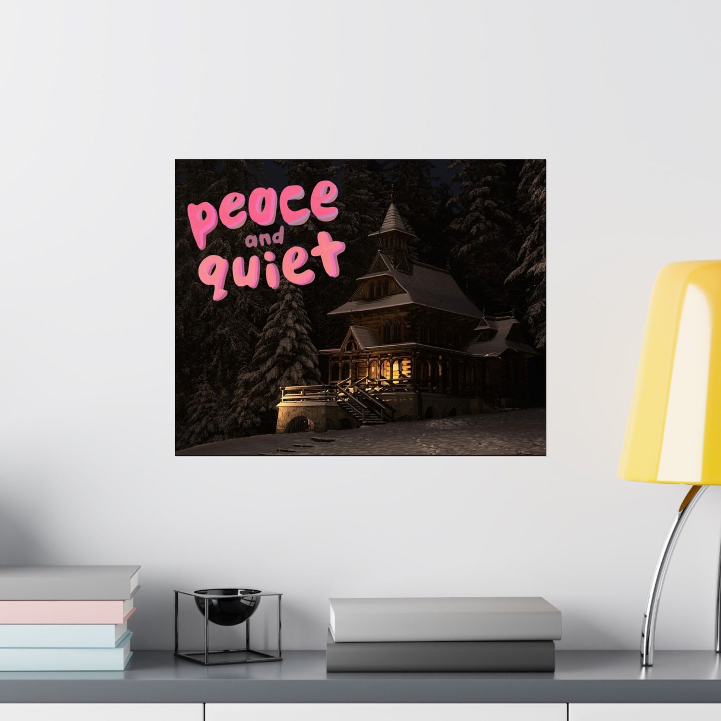 Peace & Quiet Winter Scene Matte Poster
