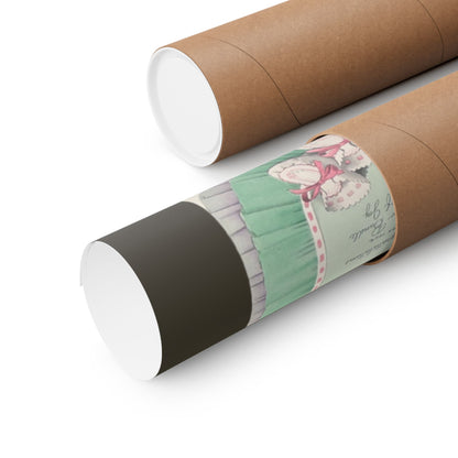 Vintage Baby Greeting Cards Matte Poster