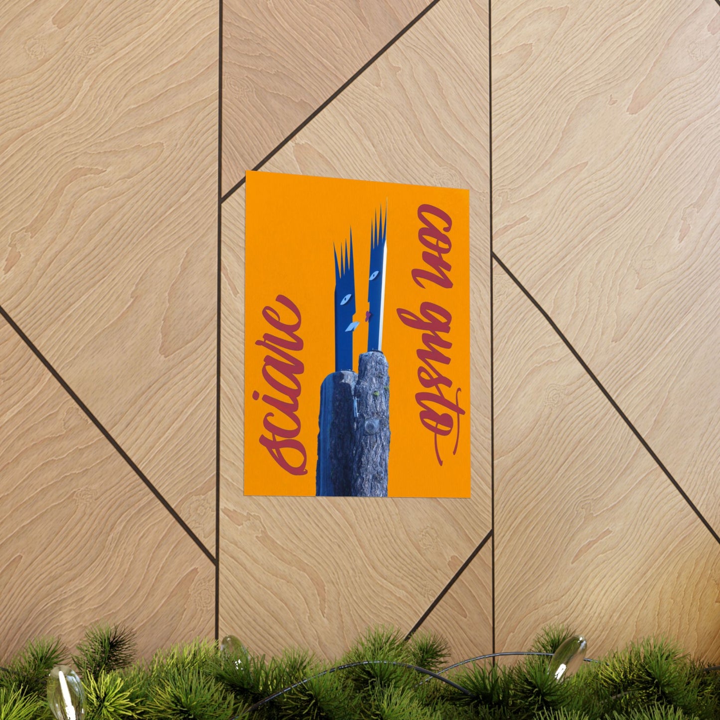 Skiing With Taste Matte Poster