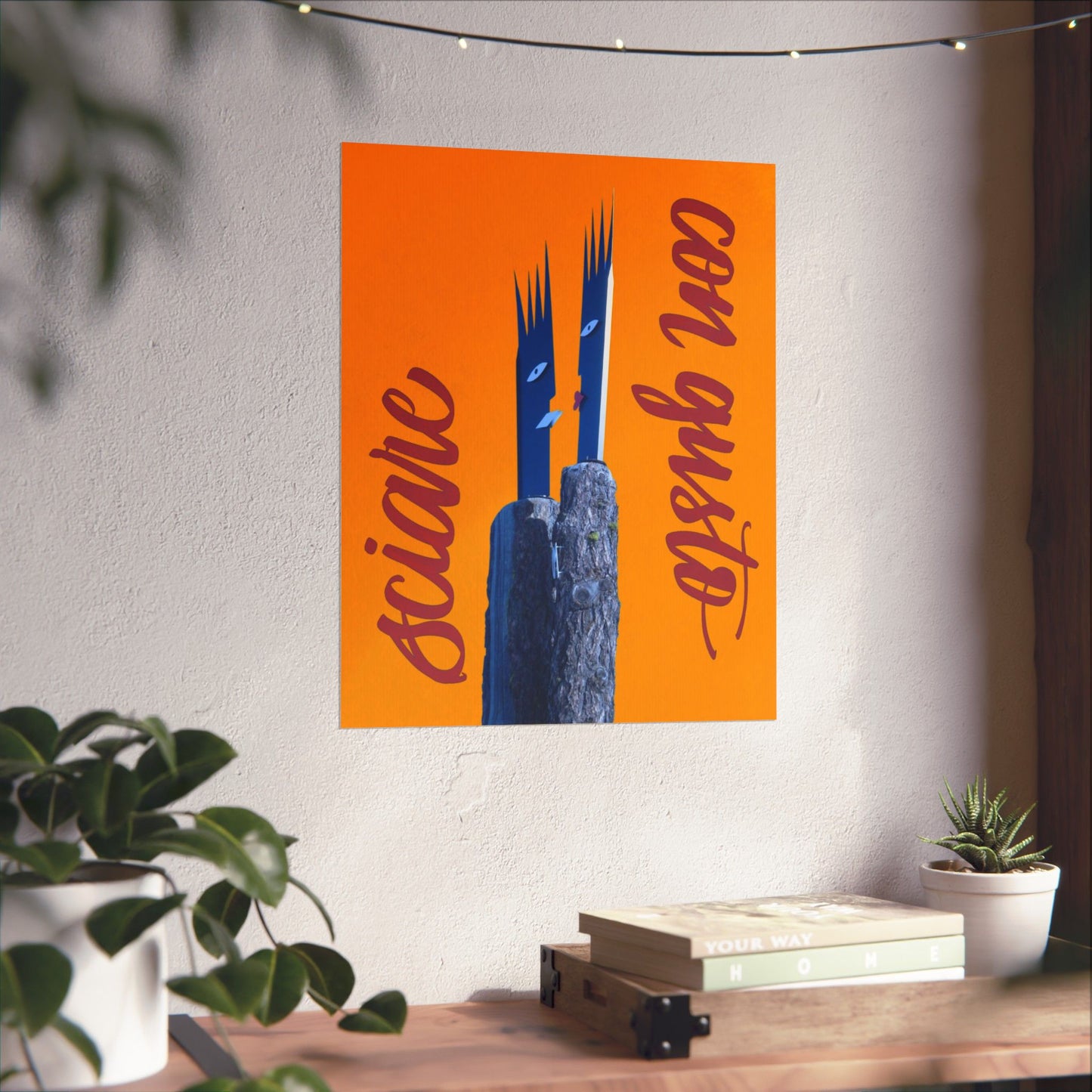 Skiing With Taste Matte Poster