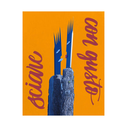 Skiing With Taste Matte Poster