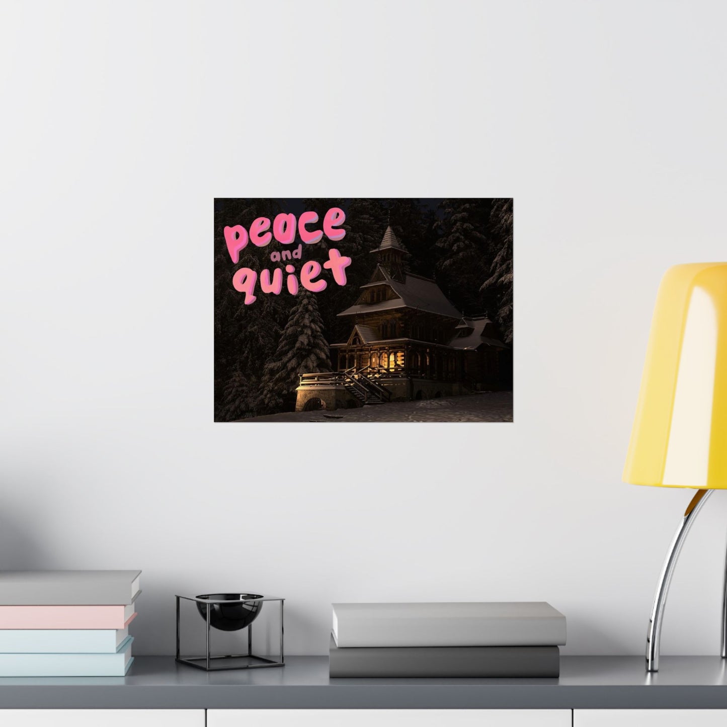 Peace & Quiet Winter Scene Matte Poster