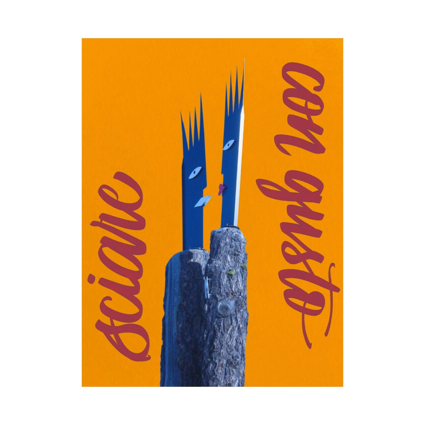 Skiing With Taste Matte Poster