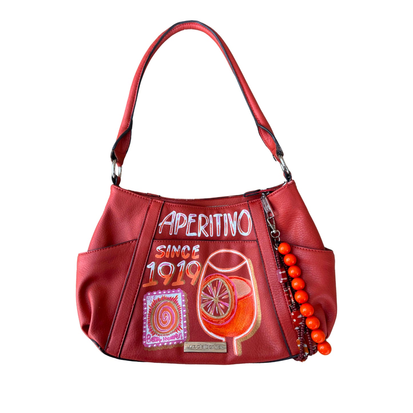 Aperol Spritz Painted Bag