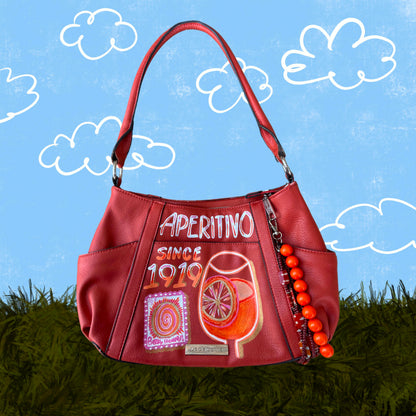 Aperol Spritz Painted Bag